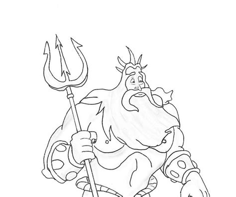 King Triton Trident Clipart - Ana-Candelaioull