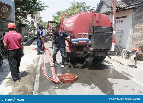 Firefighters Extinguish Fire Burning Home Editorial Stock Photo - Image ...