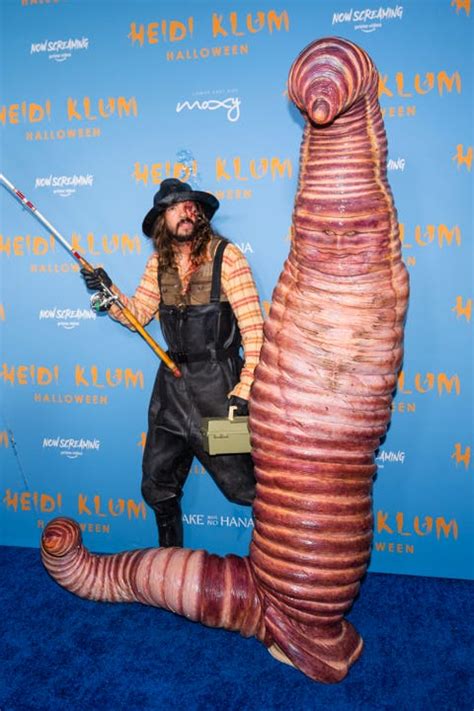 See Heidi Klum's Viral Worm Halloween Costume