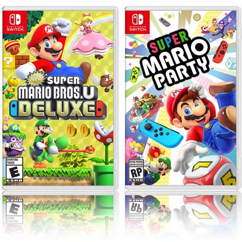 New Super Mario Bros. U Deluxe + Super Mario Party - Two Game Bundle ...