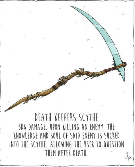 Dearh Keeper's Scythe | Dnd dragons, Dnd, Dnd 5e homebrew