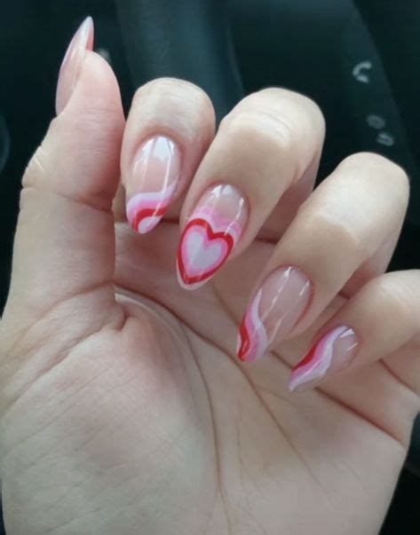 Swirl Heart Nail Inspo in 2021 | Stylish nails, Pretty nails, Short ...