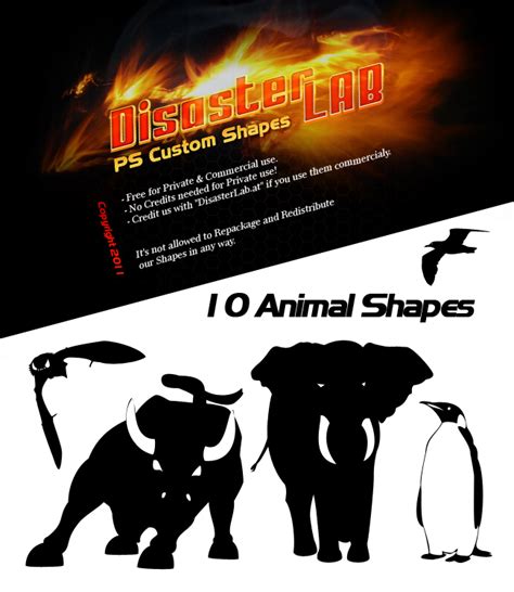 7 Photoshop Animal Shapes Images - Photoshop Custom Shapes Animals ...