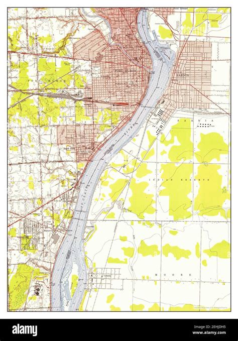 Port Huron, Michigan, map 1952, 1:24000, United States of America by ...