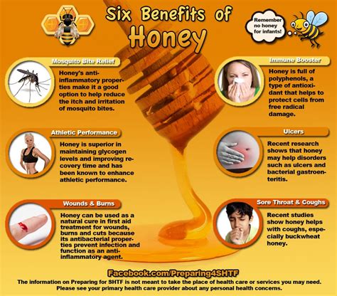 Six Benefits of Honey Infographic - Preparing for shtf | Coconut health ...