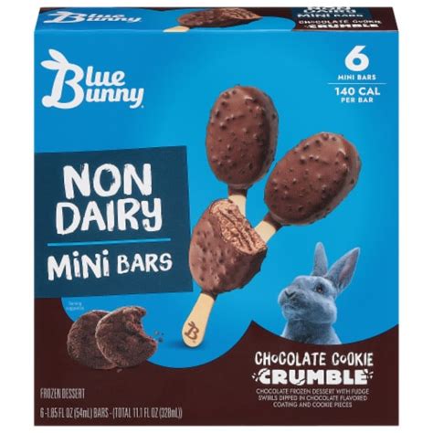 Blue Bunny® Chocolate Cookie Crumble Non Dairy Mini Ice Cream Bars, 6 ...