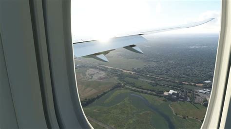 Lufthansa 747-8i [Wing View] Landing at Boston Airport - YouTube