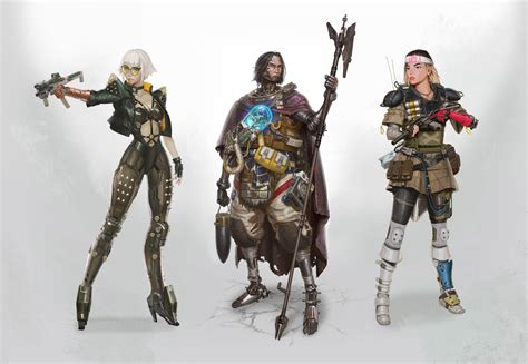 Cyberpunk Character Lineup, Me, Digital, 2020 : r/Art