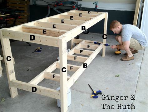 Ginger & The Huth: DIY Work Bench | Garage work bench, Woodworking ...