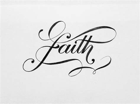 Faith | Faith tattoo designs, Tattoo fonts cursive, Tattoo lettering