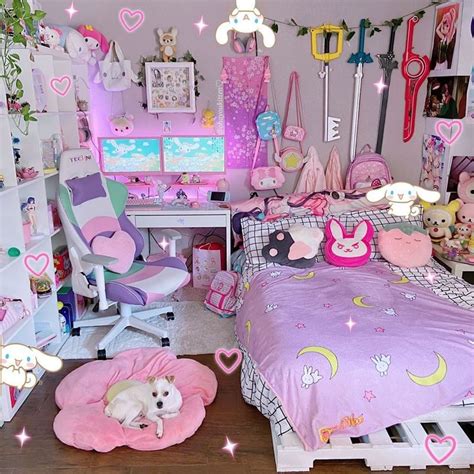 Pin by Ashley Greenwick on room | Kawaii room, Girl room, Kawaii bedroom