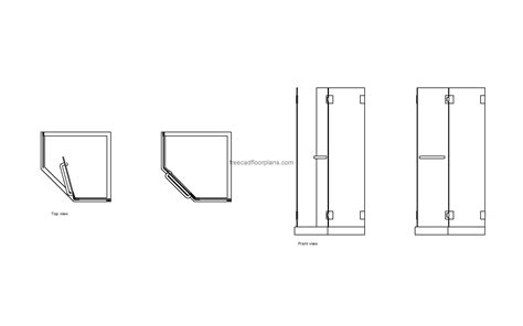 Shower Enclosure - Free CAD Drawings