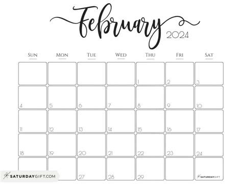 Elegant Printable Calendar 2024 by SaturdayGift - Readers' Favorite ...