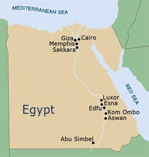 Map of Egypt: Memphis Tourism Guide