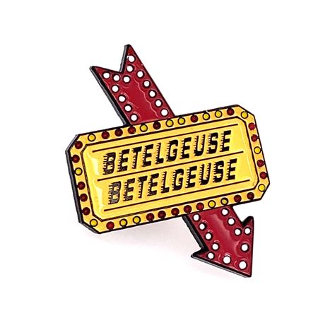 Beetlejuice Neon Sign Soft Enamel Pin Lapel Brooch - Etsy UK