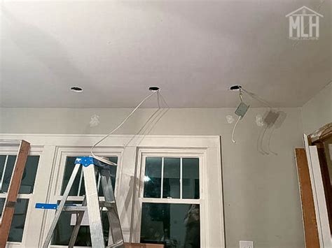 More Like Home: Installing Can Lights in our DIY Kitchen Reno