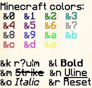 [GUIDE] Minecraft Color Codes :) | Hypixel Forums