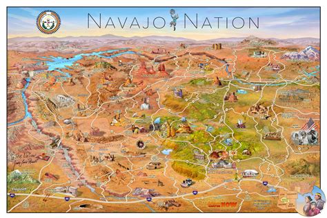 Navajo Reservation New Mexico Map Navajo nation - prirewe