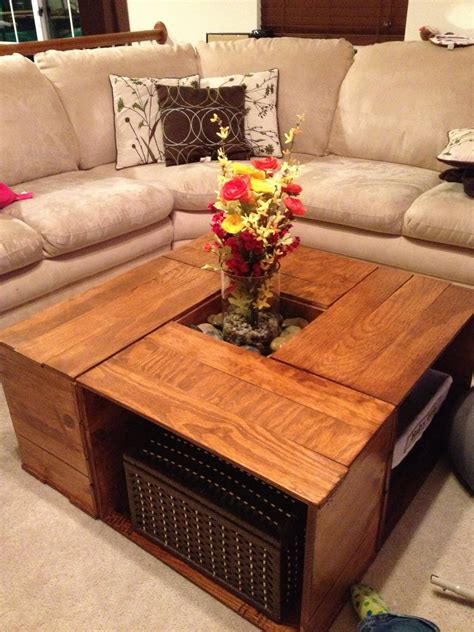 Crate Coffee Table : 4 Steps (with Pictures) - Instructables