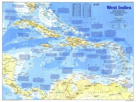 West Indies Map 1987 Side 1 | Maps.com.com