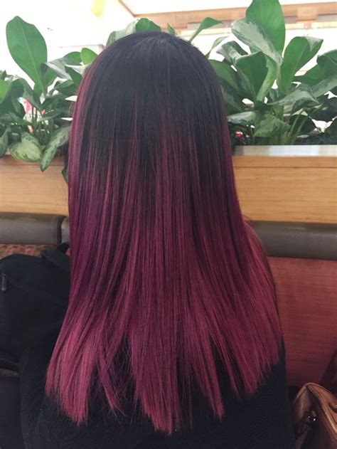 Reddish purple hair this year! #purplehair #ombre #purpleombre | Purple ...