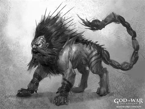 Manticore Concept from God of War: Ascension | God of war, Concept art ...