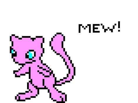 Mew pixel art by 0DeathFall0 on DeviantArt