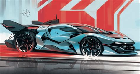 Concept Car Sketch by Aleksandr Sidelnikov