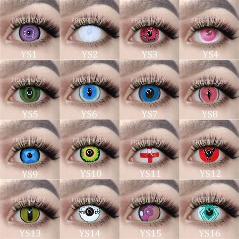 Anime Cosplay crazy rick colored contact lenses contacts