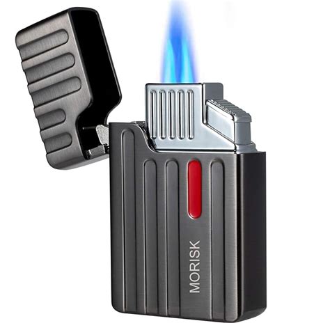 Buy Torch Cigar Lighter, Dual Jet Flame Butane Refillable Lighter with ...