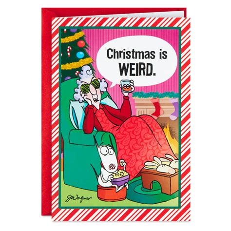 Hallmark Funny Christmas Card (Maxine, Christmas is Weird) - Walmart ...