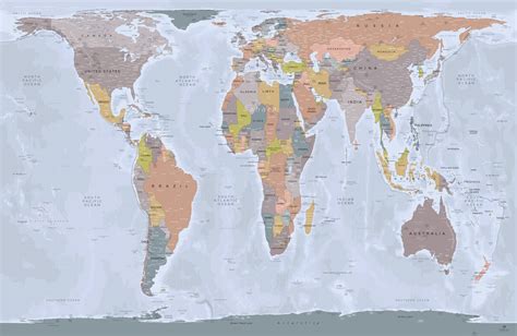 Map Of The World Peters - Alvera Marcille