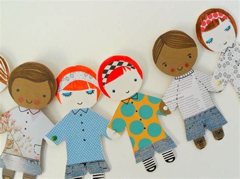 teawagontales: tutorial : happy people banner | Paper dolls, Paper doll ...