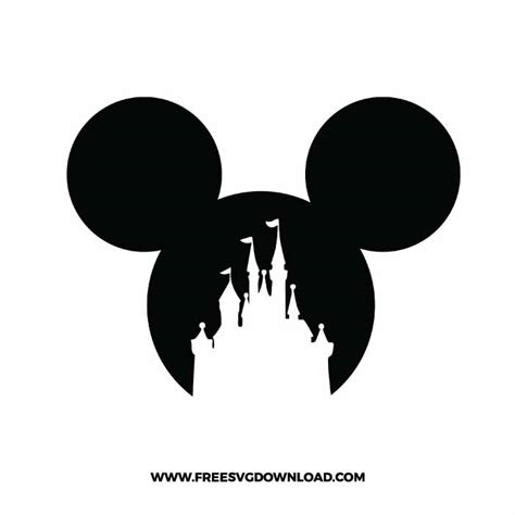 Mickey Disney Castle SVG & PNG free cut files | Free SVG Download