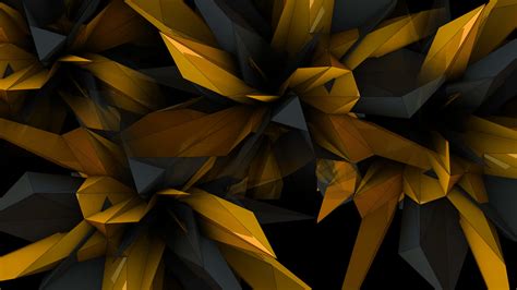 Download Shine Brightly with a Black and Gold Desktop Wallpaper ...