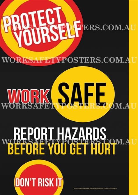 Work Safe Report Hazards Posters - Safety Posters Australia