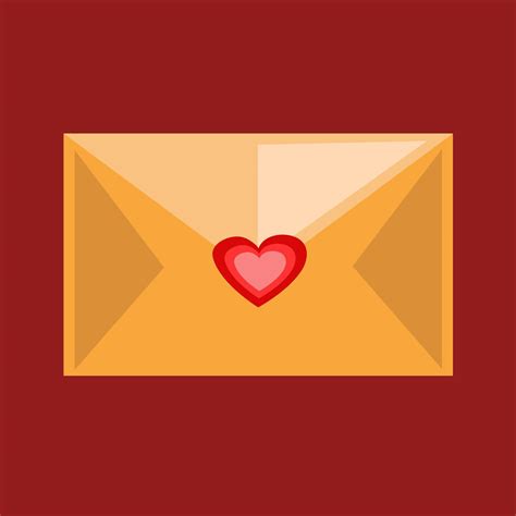 Love envelope letter vector illustration for graphic design and ...