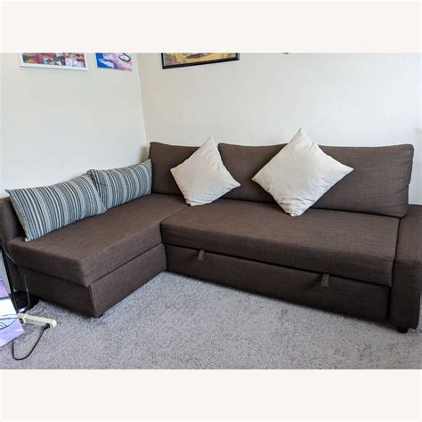 IKEA Sleeper Sectional 3 Seat w Storage Queen Size - AptDeco