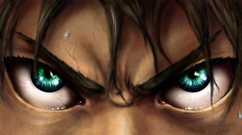 HD wallpaper: green eyes, Anime, Attack On Titan, Angry, Boy, Close-Up ...