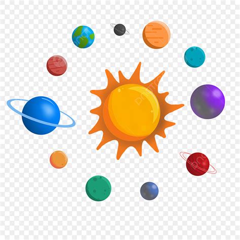 Solar System Planets Clipart Transparent Background, Solar System ...