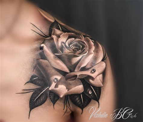 rose tattoo black and white | Trendy tattoos, Tattoos, Tattoos for women