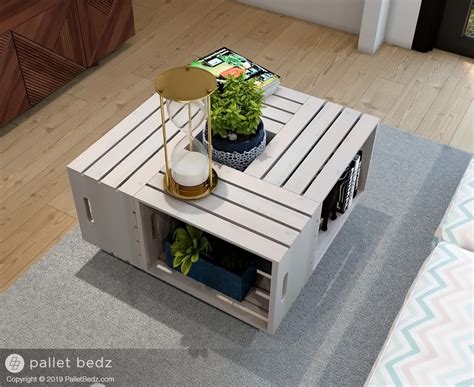 Crate Coffee Table by Pallet Beds Co.