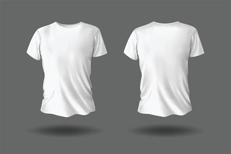 White short sleeve t-shirt mockup 9252912 Vector Art at Vecteezy