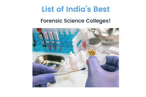 Best Forensic Science Colleges in India: Ranking, Courses, Exam & More ...