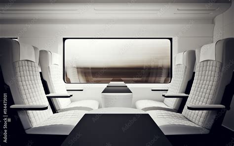 Futuristic Train Interior