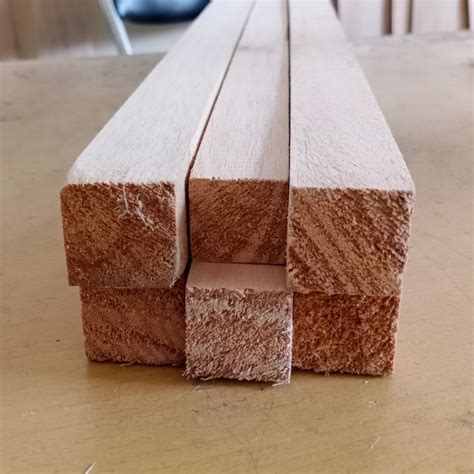 KAYU 3x3 balsa Wood stick 3cm 30mm x 30mm balsa Reng balsa Block balsa ...