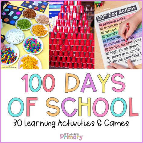 100 Days of School Ideas: 30 Learning Activities and Games