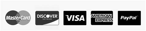 Visa Mastercard Logo Black And White, HD Png Download - kindpng