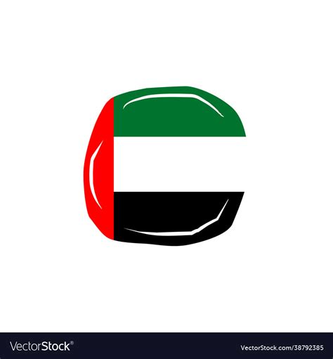 United arab emirates uae flag icon logo design Vector Image