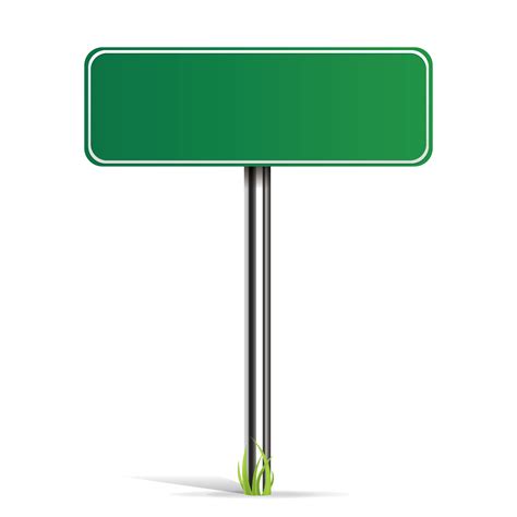 Blank Road Sign Transparent Background - Inkmetaphor